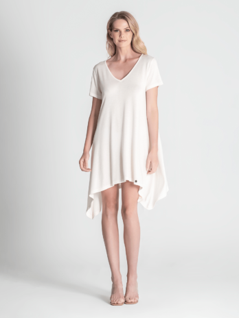 Vestido básico pontas