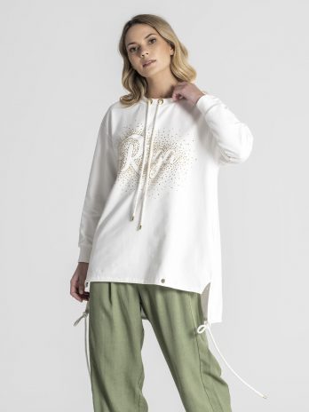 Sweat motivo Ruga com brilho