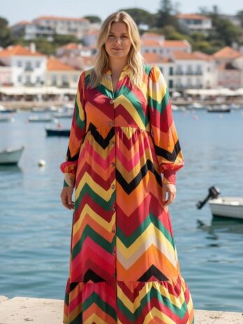 Vestido Comprido C/ Botões