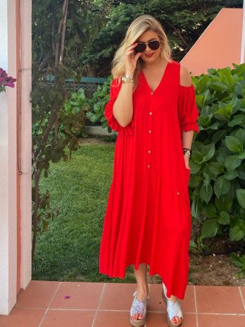 Vestido Exclusivo Ombros Abertos