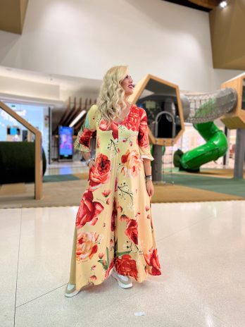 Macacão Exclusivo Manga 3/4 C/ Folho Manga