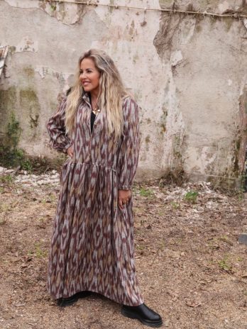 Vestido Gola Camiseiro C/ Botões