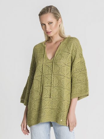 Camisola Oversize Perfurada