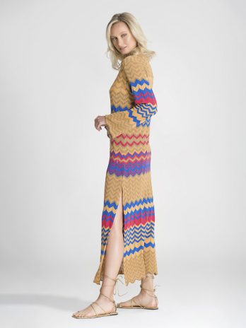 Vestido Malha Zig Zag