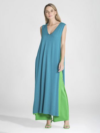 Vestido Duplo C/ Fechos Laterais