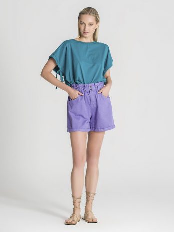 T-Shirt 100% Algodão C/ Atilho Manga