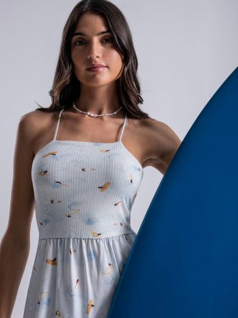 Vestido Curto Peito Elástico