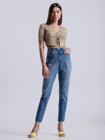 Calça Mom Cintura Super Alta