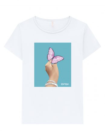 T-Shirt Borboleta C/ Perolas