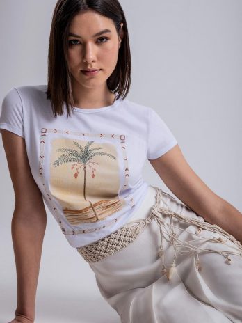 T-Shirt Palmeira Moldura