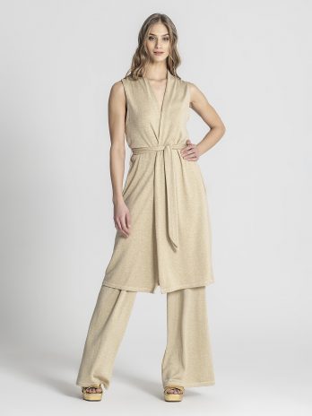 Colete Lurex C/ Cinto