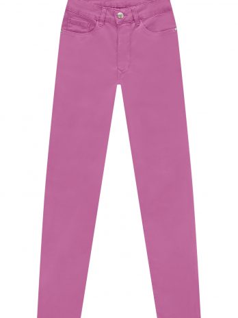 Calça Sarja Skinny Crropped C/ Cintura Super Alta