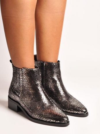 Botim Croco C/ Elástico Lateral