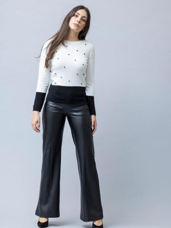 Camisola Dupla Cor C/ Perolas