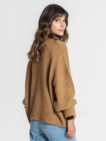 Camisola Oversize Bordada C/ Relevo