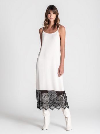 Vestido Básico C/ Renda