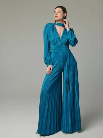 Jumpsuit Plissado Lurex