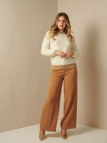 Camisola Malha C/ Punhos / Gola Lurex