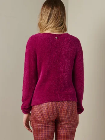 Casaco Curto Pelo C/ Botões Or