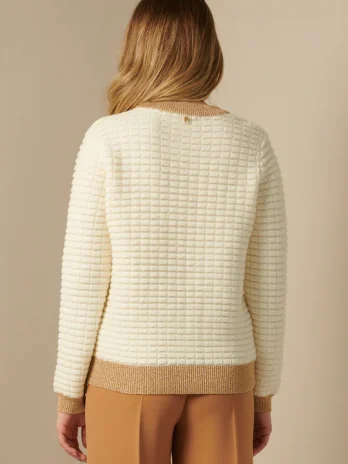 Camisola Malha C/ Punhos / Gola Lurex