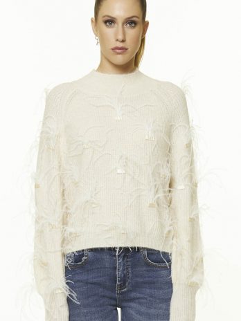 Camisola Malha C/ Plumas