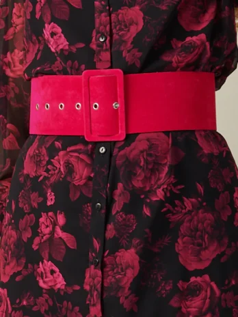 Cinto Camurça Largo C/ Fivela