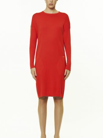 Vestido Malha Punho Canelado