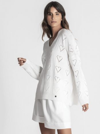Camisola Perfurada Corações