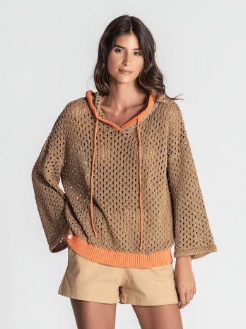 Camisola Perfurada C/ Capuz