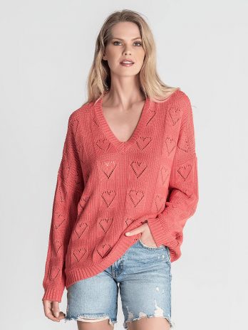 Camisola Perfurada Corações