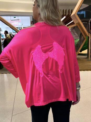 Camisola Oversize C/ Asas Costas Lantejoulas