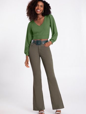 Blusa Cropped Canelada