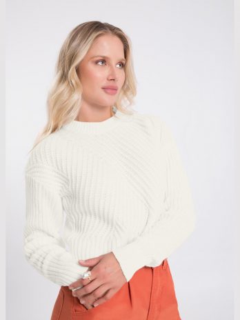 Camisola Cropped Tricô