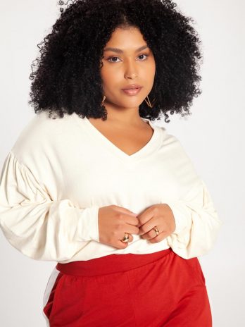 Blusa Plus Size Manga Reglan