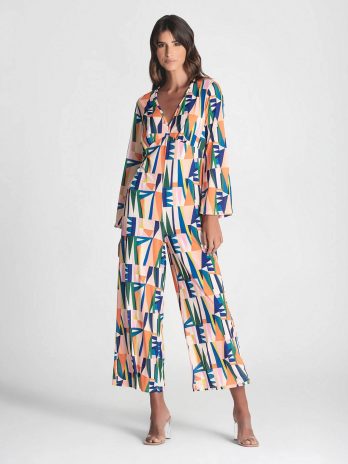 Macacão Padrão Geométrico