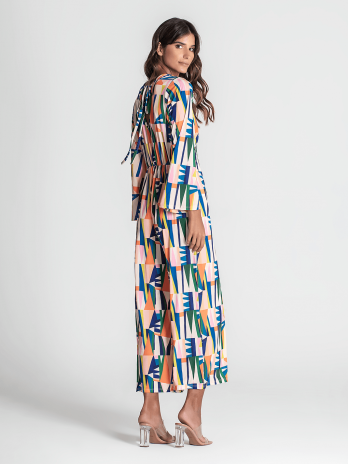 Macacão Padrão Geométrico