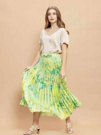 Blusa Cetim Decote v Lurex