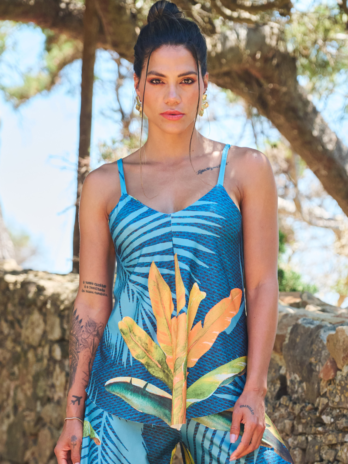 Top Alça Fina Licra Premium