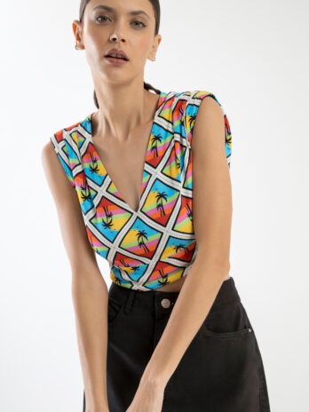 Top Cropped Dupla Face