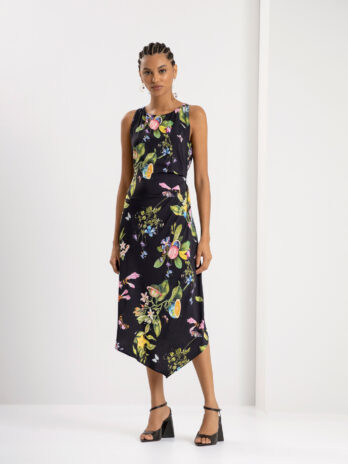 Vestido Assimétrico C / Drapeado