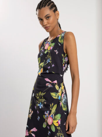 Vestido Assimétrico C / Drapeado