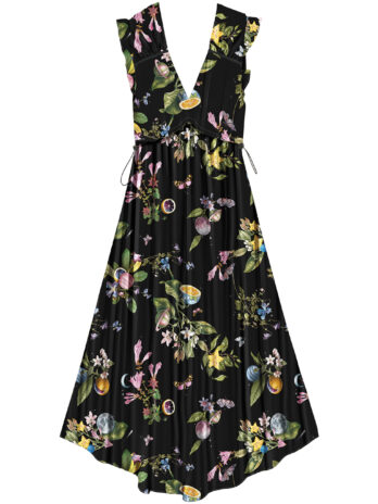 Vestido Estampado Viscose C/ Atilho