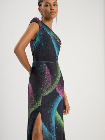 Vestido Comprido C/ Abertura Lateral / Abertura Costas