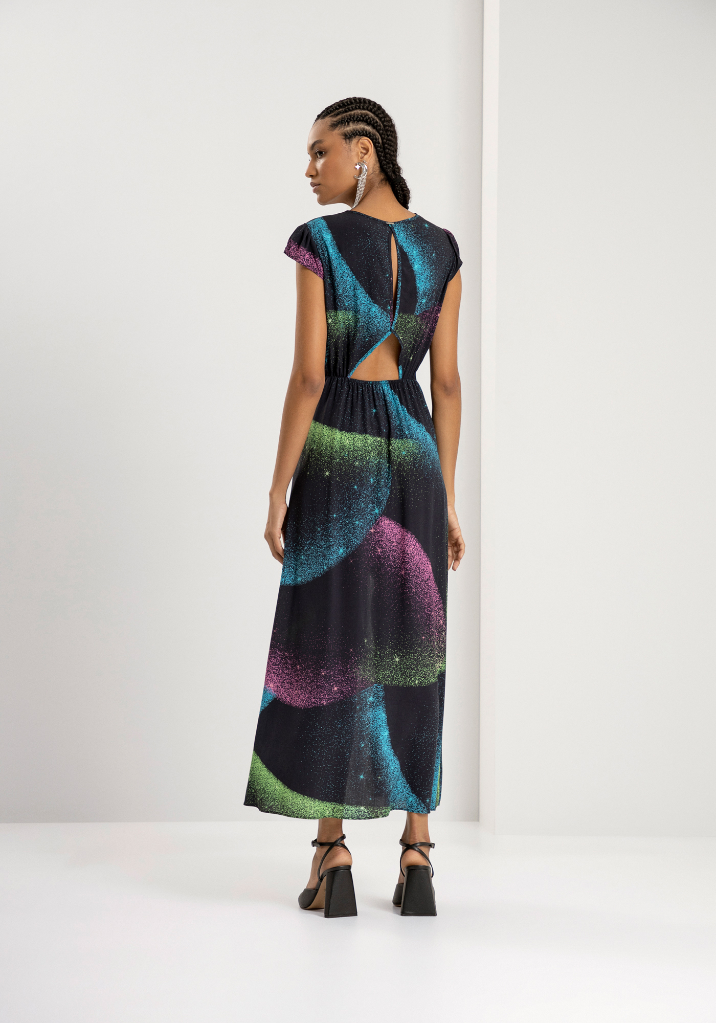 Vestido Comprido C/ Abertura Lateral / Abertura Costas - Image 3