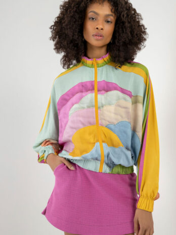 Bomber Viscose Estampado