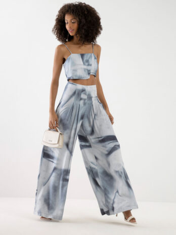 Pantalona Crepe Cintura Alta