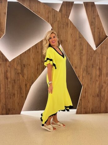 Vestido Bicolor Folho Exclusivo