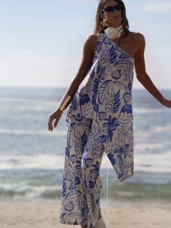 Túnica Assimétrica C/ Ombro Descoberto