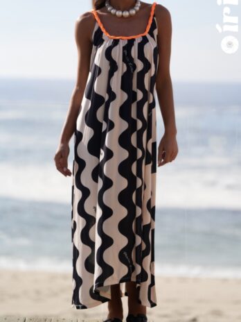 Vestido C/ Alça Entrançada Costas Decote Profundo