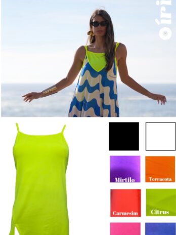 Top Alça Fina C/ Recorte